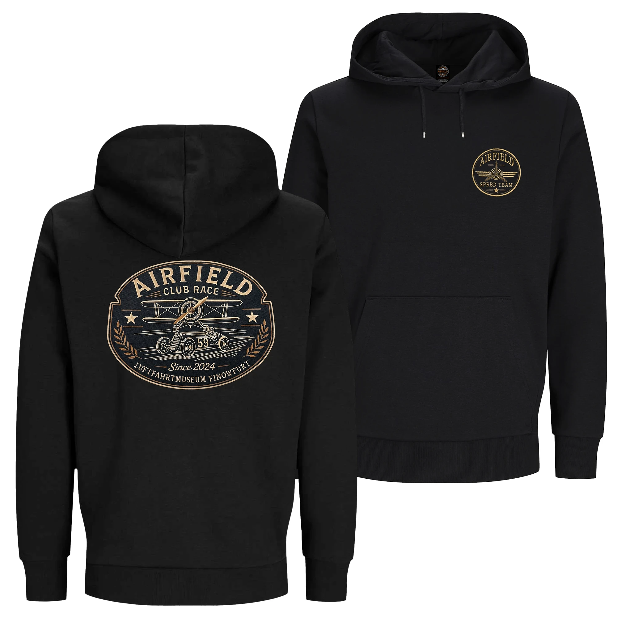 Airfield Club Race Hoodie Speed Team mit Stick