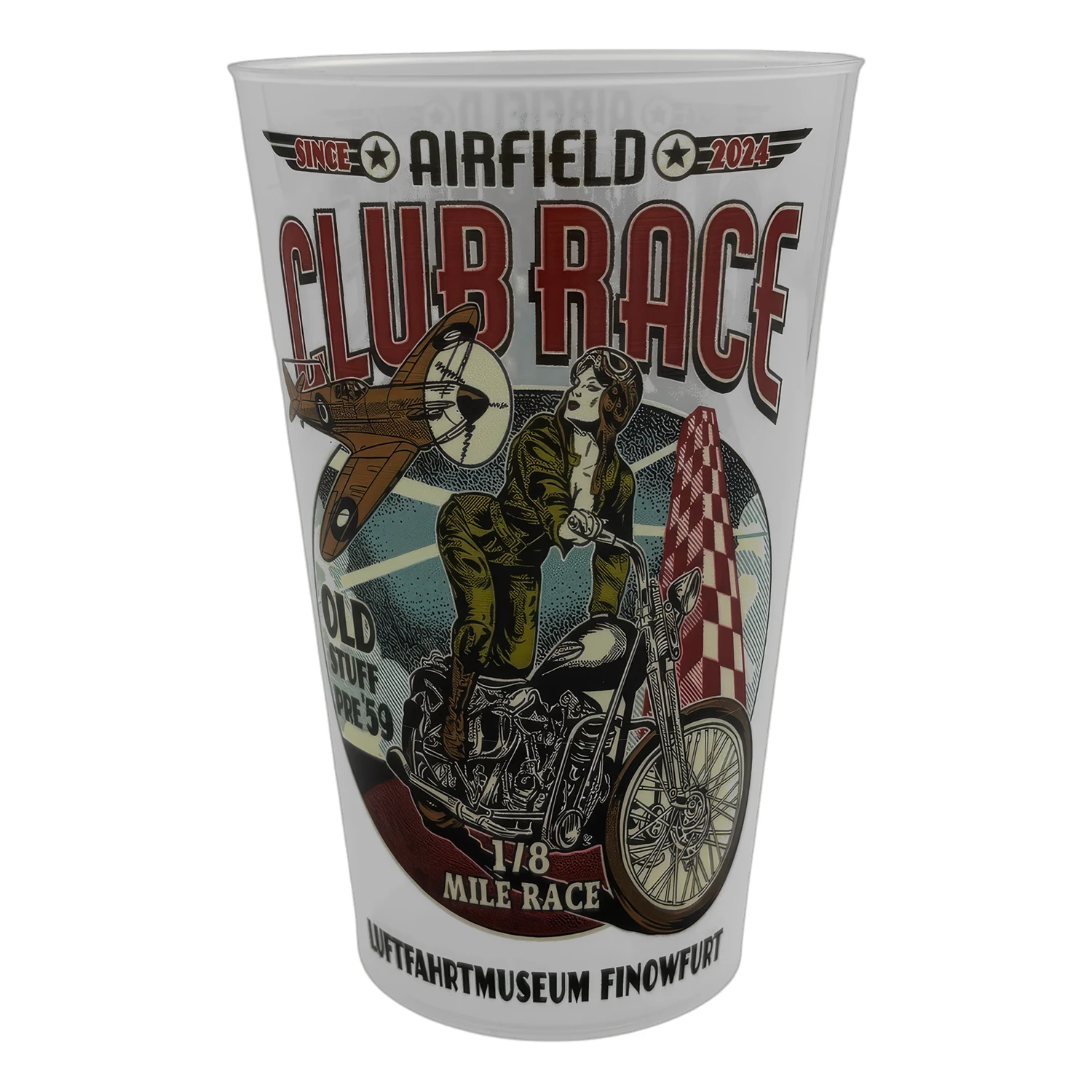 Airfield Club Race Mehrwegbecher Festivalmotiv 2026