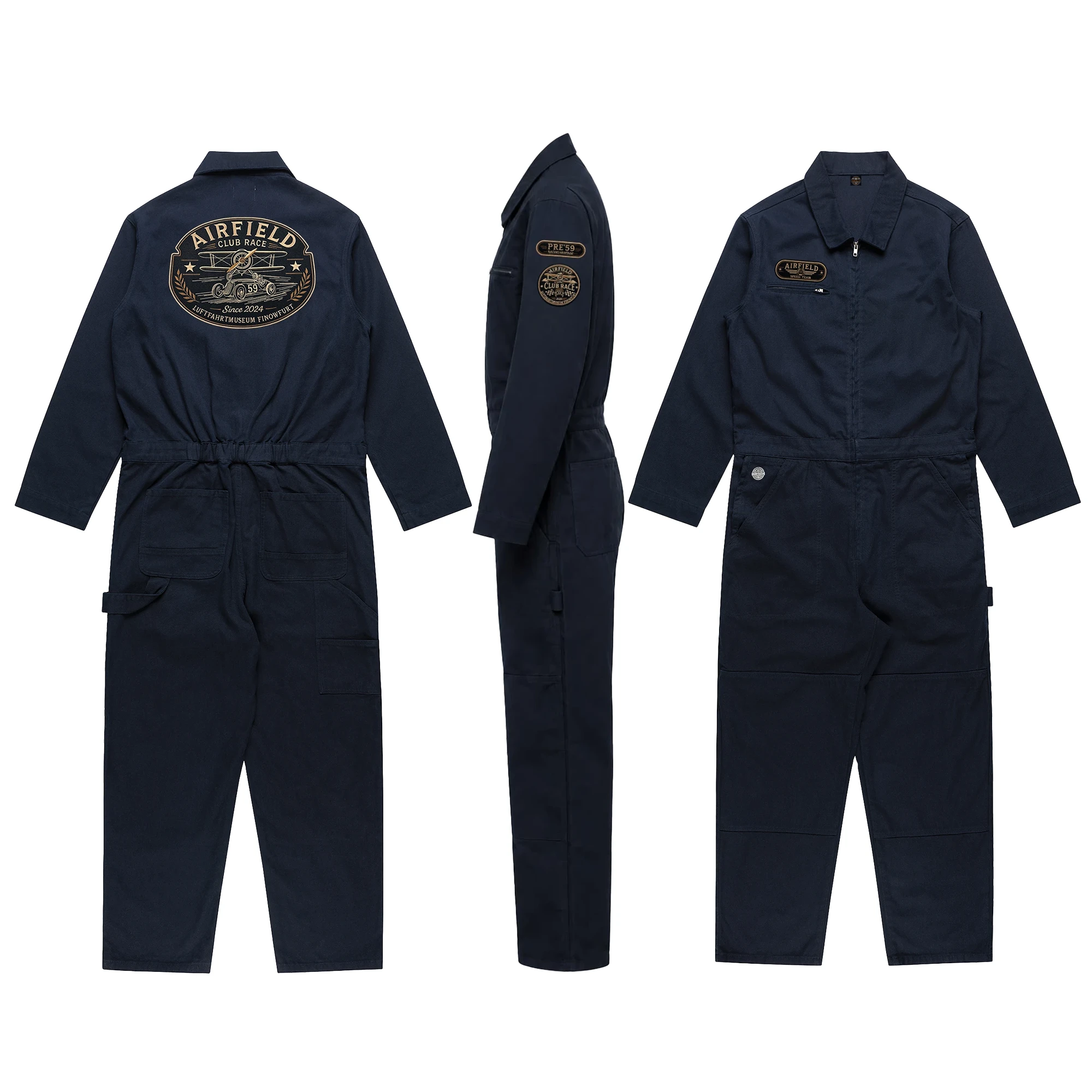 Airfield Club Race Canvas Overall 