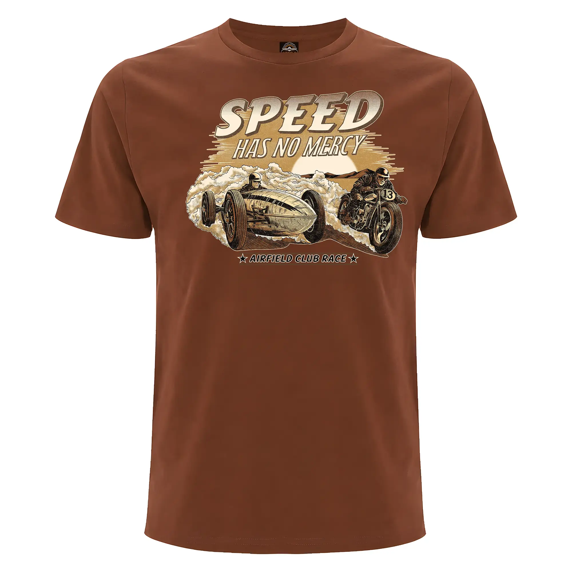 Airfield Club Race T-Shirt Speed Has No Mercy Frontprint